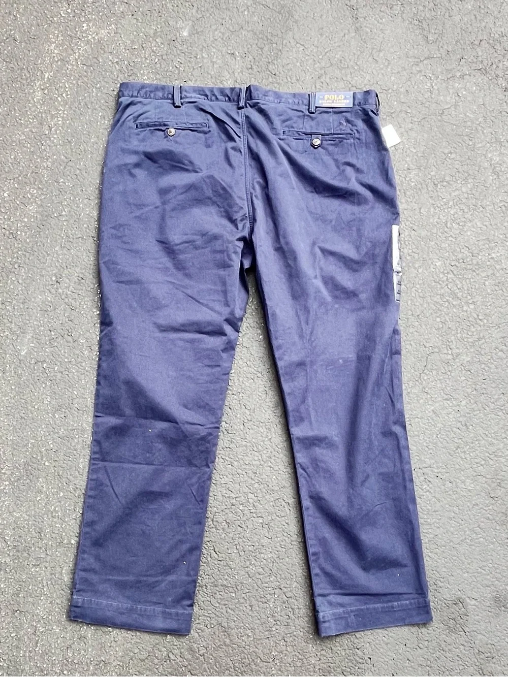 Polo Ralph Lauren Men’s stretch straight-fit chino Navy Blue Size 42X30 BNWT